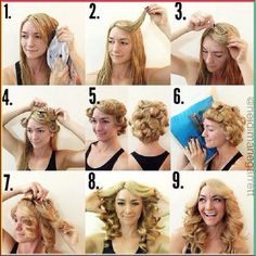 No Heat Curls No Heat Curls Short Hair, Curls Short Hair, Heat Hairstyles, No Heat Curls, Heat Curls, Hair Without Heat, Curls No Heat, Heat Waves, No Heat Hairstyles