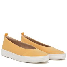 From SOUL Naturalizer // A fresh take on the Neela you know and love, you’ll want these comfortable + sporty slip ons in your closet ASAP. Women's Slip On Shoes, Shoe Boxes, Walking Shoes Women, Famous Footwear, Skechers Women, Round Toe Heels, Pull Tab, Slip On Sneakers, Gold Yellow