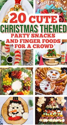 20 cute christmas themed party snacks and finger foods for a crowd