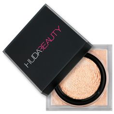 An easy-to-use loose powder, perfectly curated for all skin tones to create an airbrushed, long-lasting complexion, blur the appearance of pores and fine lines, and hold makeup in place all day long. The HUDA BEAUTY Easy Bake Loose Powders are inspired by Huda’s strong belief that the technique of baking is a key step to creating a flawless finish, while also ensuring long-lasting, melt-proof makeup. Easy Bake is easy to use thanks to its unique powder net, which disperses a controlled amount of Makeup List, Easy Bake, Creamy Concealer, Makeup Needs, Makeup Items, Beauty Blender, Makati, Face Powder, Loose Powder