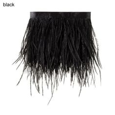 Size:8-10 CM Suitable for:Crafts/Wedding Dress/DIY/Carnival/Stage/Clothing Decorative Qty: 1 Meter Material: Ostrich Feather Type:Decorative Feather RibbonBespoke feather fringes Fur trims are usually used for home decorations, craft projects and edging of apparel and fashion accessories; but in truth, you can use this for anything where your imagination leads you! Packaging includes: 1 Meter Ostrich Feathers Color: Black. Latin Wedding, Craft Feathers, Crafts Clothes, Ostrich Feather Trim, Diy Wedding Dress, Ribbon Decorations, Feather Trim, Dance Skirt, Ostrich Feather