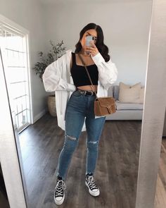 Casual Chic Outfits, Chique Outfits, Causual Outfits, Casual Chic Outfit, A Mirror, Fashion Streetwear, Fall Fashion Outfits, Mode Inspiration