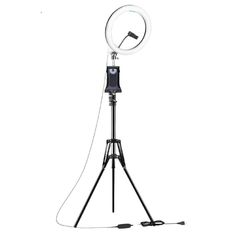 a tripod light with a camera on it