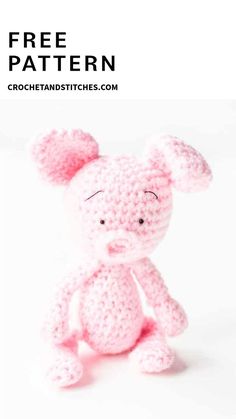 Great Amigurumi Animal Crochet Pattern Pig Crochet Pattern, Pig Crochet, Crochet Toys Free Patterns, Crochet Toys Free, Easy Crochet Animals, Crochet Animals Free Patterns