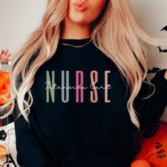 Welcome Friends, A beautiful boho intensive care nurse design.  This cute ICU nurse crewneck sweatshirt is a pre-shrunk, a classic fit sweater that's made with air-jet spun yarn for a soft feel and reduced pilling. The design is screen printed onto a Gildan 18000 UNISEX Sweatshirt. This item ships within 3-7 days from the purchase date. See product images for the sizing chart. Expressive designs to gift wear and love Perfect gift for nurse appreciation ★Free Shipping★ Soulange Designs loves sharing designs that connect in a very meaningful way.  Thanks for stopping by * Message us if you have any questions or PERSONALIZATION requests **Looking for a different style/fit or color? Feel free to message us and we will be more than happy to create something special just for you! * K E E P * S H Sweater For Nurses, Nurse Instructor, Nurse Educator, Nurse Sweater, Emergency Nurse, Nurse Design, Country Sweatshirts, Nurse Graduation, Er Nurse