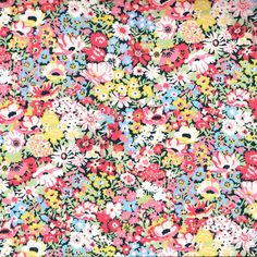 an image of a colorful flowered fabric