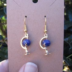 1 pair gorgeous globe earrings. The globe spins! I ship earrings in 1 business day and offer free shipping within the US. Globe Earrings, Gift For Traveler, Planet Earrings, Nickel Allergy, Ear Rings, World Traveler, Planet Earth, Travel Gifts, Ear Wire