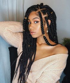 Trendy We Fryzurach, Goddess Braids Hairstyles, African Hair Braiding Styles, Long Box Braids, African Braids Hairstyles