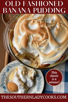 the southern lady cooks old fashioned banana pudding