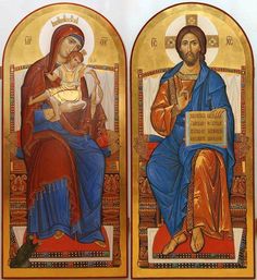 Iconostasis of Mary and Jesus Russian Ark, Anima Christi, Images Of Christ, Religious Pictures, Russian Icons, Biblical Art