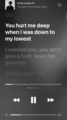 apple music lyrics. youngboy never broke again lyrics. to my lowest, top album. To My Lowest Nba Youngboy, Nba Yb Mood Pics, Youngboy Song Quotes, Cute Wallpaper Quotes Lyrics, Deep Songs Lyrics, Youngboy Song Lyrics, At My Lowest Quotes, Nba Youngboy Song Lyrics