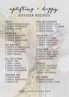 Uplifting Diffuser Blends, Young Living Essential Oil Diffuser, Doterra Diffuser Blends, Essential Oil Combinations, Doterra Essential Oils Recipes, Magia Das Ervas, Young Living Essential Oils Recipes, Essential Oils Guide