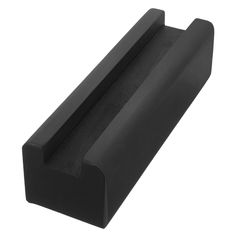 a black plastic shelf with an extended handle