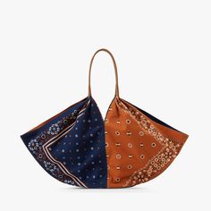 The Derby Bandana Bag | Shinola® Detroit Bandana Bag, Georgia O Keefe, Shinola Detroit, O Keefe, Classic Bags, Orange Bag, Bag Canvas, Fabric Bags, Leather Care