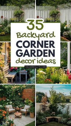 backyard corner garden design ideas that are easy to do