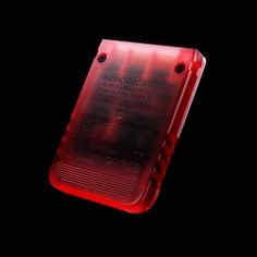 an electronic device with red lights on it's back side and the words motorola written in black