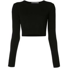 Sweaters Cropped, Cropped Sweaters, Jumper Women, Sweaters Black, Cropped Shirts, Sweater Cropped, Rosetta Getty, Black Jumper