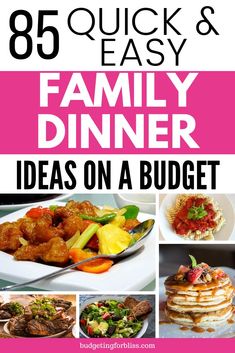 the ultimate guide to family dinner ideas on a budget