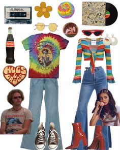 70s Outfits Ideas, 70s Inspired Fashion, 70s Outfits, Estilo Hippie, Funky Outfits