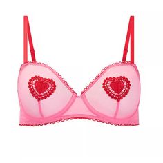 Nwt Vs Cute Bra With Hearts! Don’t Forget To Check Out My Other Items Bundle & Save!! Thank You For Viewing!! Cute Bra, Balconet Bra, American Flag Sweater, Victoria Secret Pink Bras, Coverage Bras, Cute Bras, Lace Vintage, Adore Me, Nursing Bra