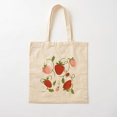 100% cotton reusable shopping carry bag with digital print on one side. Cute Strawberry fruit market Strawberry Tote Bag, Creative Tote Bag, Fruit Market, Teapot Design, Painted Tote, Painted Bags, Basket Tote, Strawberry Fruit, Cute Strawberry