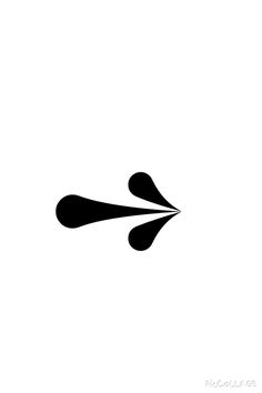 an abstract black and white image of two arrows