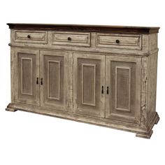 Peninsula 3 Drawer 4 Door Sideboard - 72 - Crafters and Weavers Rustic Buffet Cabinet With Drawers At The Bottom, Farm House Sideboard And Hutch, Antique Pine Sideboard, Door Dimensions, Solid Wood Furniture, Mortise And Tenon, Solid Pine, Wood Furniture, Sideboard