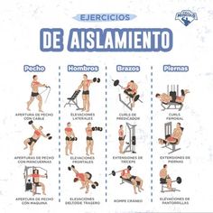 an exercise poster showing the different exercises to do with dumbbells and bench presses