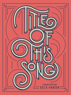 the book cover for the tale of this song