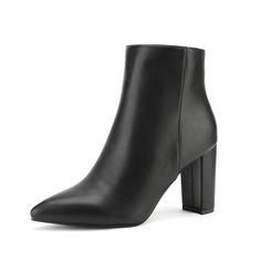 Chunky Sole Boots, Chunky Heeled Boots, Semi Formal Outfits, Pointed Boots, Amazon Influencer, Womens Chunky Heels, Chunky High Heels, Black Heel Boots, Classic Boots