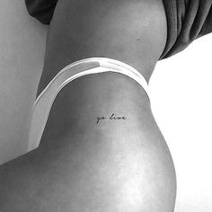 Live Tattoo, Hip Tattoos Women, Petite Tattoos, Cute Tattoos For Women, Classy Tattoos, Discreet Tattoos, Dainty Tattoos, Subtle Tattoos, Hip Tattoo