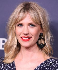 The 31 Best Long Bob Haircuts for Every Face Shape Long Bob With Bangs, January Jones, Wavy Bob Hairstyles, Medium Bob Hairstyles