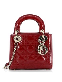 Christian Dior Leather Shoulder Bag Size: One Size Bags - used. 100% Patent Leather | Christian Dior Leather Shoulder Bag: Red Bags Red Dior Bag, Red Lady Dior, Red Designer Bag, Miss Dior Bag, Dior Chain, Famous Clothes, Otter Illustration, F1 2024, Dior Purse