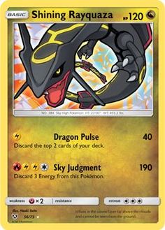 a card with an image of a black dragon on it's back and the words,