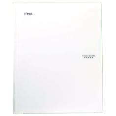 a white folder with the word five star records on it's side, in front of a white background