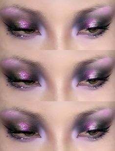 #douyintiktok #douyin makeup #douyinstylemakeup #douyincontour #makeup #makeupoftheday #makeuplover  #hairstyles #fashion #inspiration #hair #outfits #GRWM #aesthetic #beauty #woman #style #hairstyleideas #princess #kpop #china #korea #kdrama #models Purple Metallic Eye Makeup, Purple Face Makeup, Regal Makeup Look, Purple Grunge Makeup, Pink And Purple Makeup Looks, Purple Black Makeup, Purple Eyelook, Multichrome Eyeshadow Looks