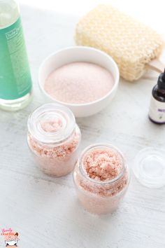 Pink Himalayan Salt Scrub DIY - Beauty Crafter Coffee Scrub Recipe, Hippie Things, Turmeric Scrub