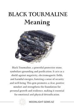 Black Tourmaline Benefits, Tourmaline Crystal Meaning, Black Tourmaline Meaning, Crystal Divination, Bind Runes, Tourmaline Meaning, Witch Spells, Banishing Spell, Healing Rocks