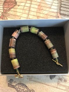 a box that has some kind of bracelet in it