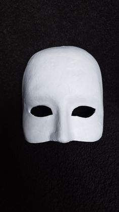 White Paper Mask Artistic White Masks For Costumes, Artistic White Masks And Prosthetics For Theater, Adjustable White Mask, Mask Half Face, Plain White Mask, White Masks, White Mask, Paper Mask, Half Face