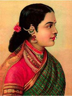 Indian Woman Portrait, Indian Art Gallery, Indian Painting, Tanjore Painting, Female Art Painting