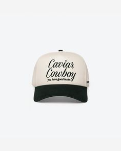 Caviar Cowboy Cap (Beige & Black) Brown Beige, Caviar Cowboy, Eleven Eleven, Branding Inspo, What A Girl Wants, Cute Hats, Girls Wear, Ball Cap, We Wear