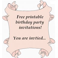 a pink pillow with the words free printable birthday party invitations you are invited