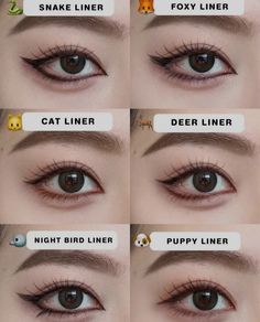 How To Do Puppy Eyes, Anime Make Up Ideas, Makeup Looks Eyes, Mata Hooded, Eye Makeup Inspo, Membentuk Alis, Anime Eye Makeup, Mekap Mata