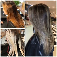 COLOR CORRECTION: Banded and Brassy To Ash Melt - Hair Color - Modern Salon Ash Toner, Ash Color Melt, Ash Brown Hair Toner Formula, Brunette Balayage Hair Toner, Toner For Brassy Hair, Toner Formulas For Brassy Hair, Brassy Balayage Color Correction, Tone Orange Hair, Color Melting Hair