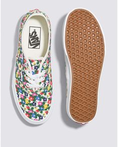 Vans Floral Authentic Shoe White VN0009PVTBDBorn in Anaheim, California in 1966, the Authentic is the original Vans heritage style. Originally known as Vans #44 Deck Shoes, the Authentic became an immediate cult icon and has embodied our “Off The Wall” attitude ever since. Constructed with a simple lace-up profile, the Authentic combines our classic low top shoe with sturdy canvas uppers featuring an allover floral print. This time-honored silhouette also includes metal eyelets and signature rub Vans Floral, Photo Signature, Floral Vans, Vans Original, Skater Shoes, Authentic Vans, Anaheim California, Deck Shoes, Heritage Fashion