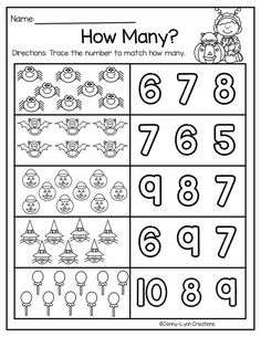 a printable worksheet for numbers to learn how many?