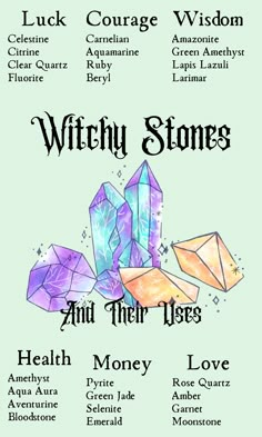 Witch Stones, Libro Gravity Falls, Crystals Citrine, Yellow Crystals, Spell Jars, Wiccan Magic, Grimoire Book, Wiccan Spell Book