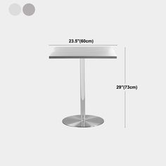 the height of a table is shown with measurements