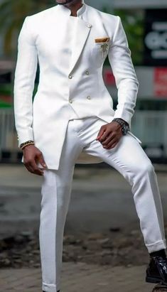 Men two pieces suit ( I.e jacket and pant trouser) by olukayodesunday82 - Afrikrea Groomsmen Outfit, Suit Prom, Prom For Guys, Prom Suits For Men, Groomsmen Outfits, To Start A Conversation, Designer Suits For Men, African Clothing For Men, Mens Attire